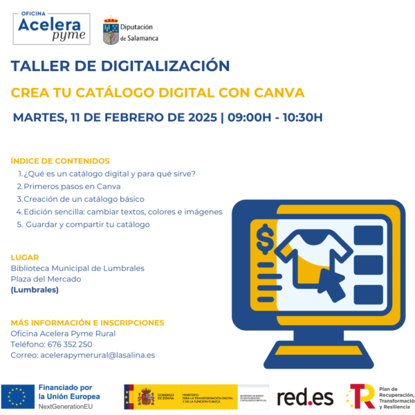 Taller de digitalización. Crea tu catálogo digital con Canva