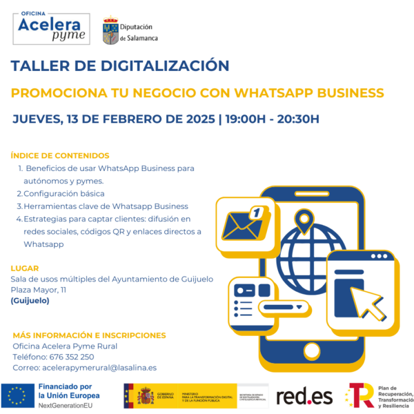 Taller de digitalización. Promociona tu negocio con Whatsapp Business